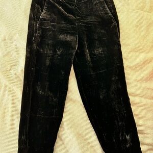 J. Crew Black Velvet Pants